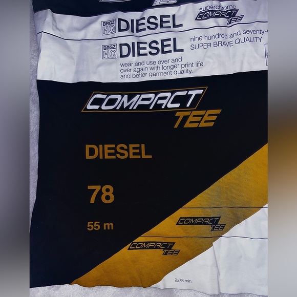 Diesel RARE Black and White Graphic Tee - Picture 3 of 6